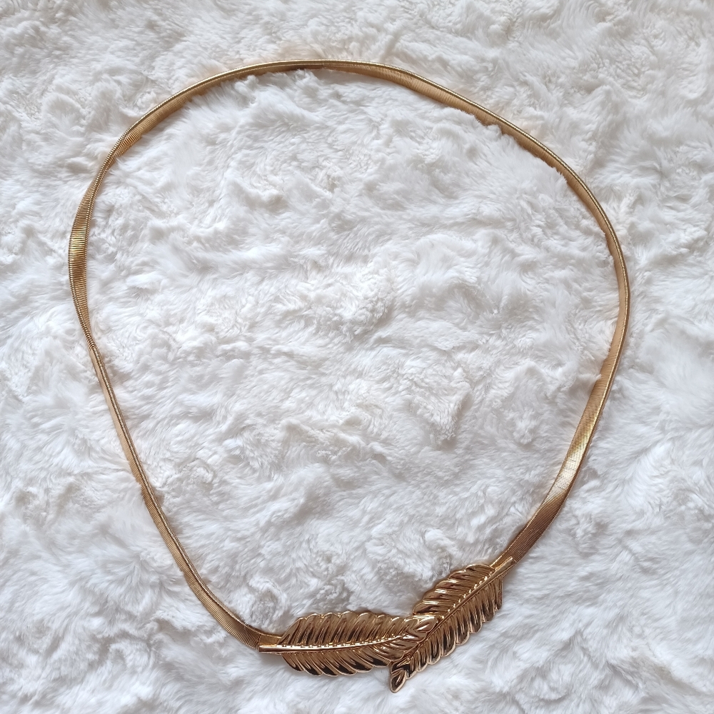 Vintage gold leaf belt